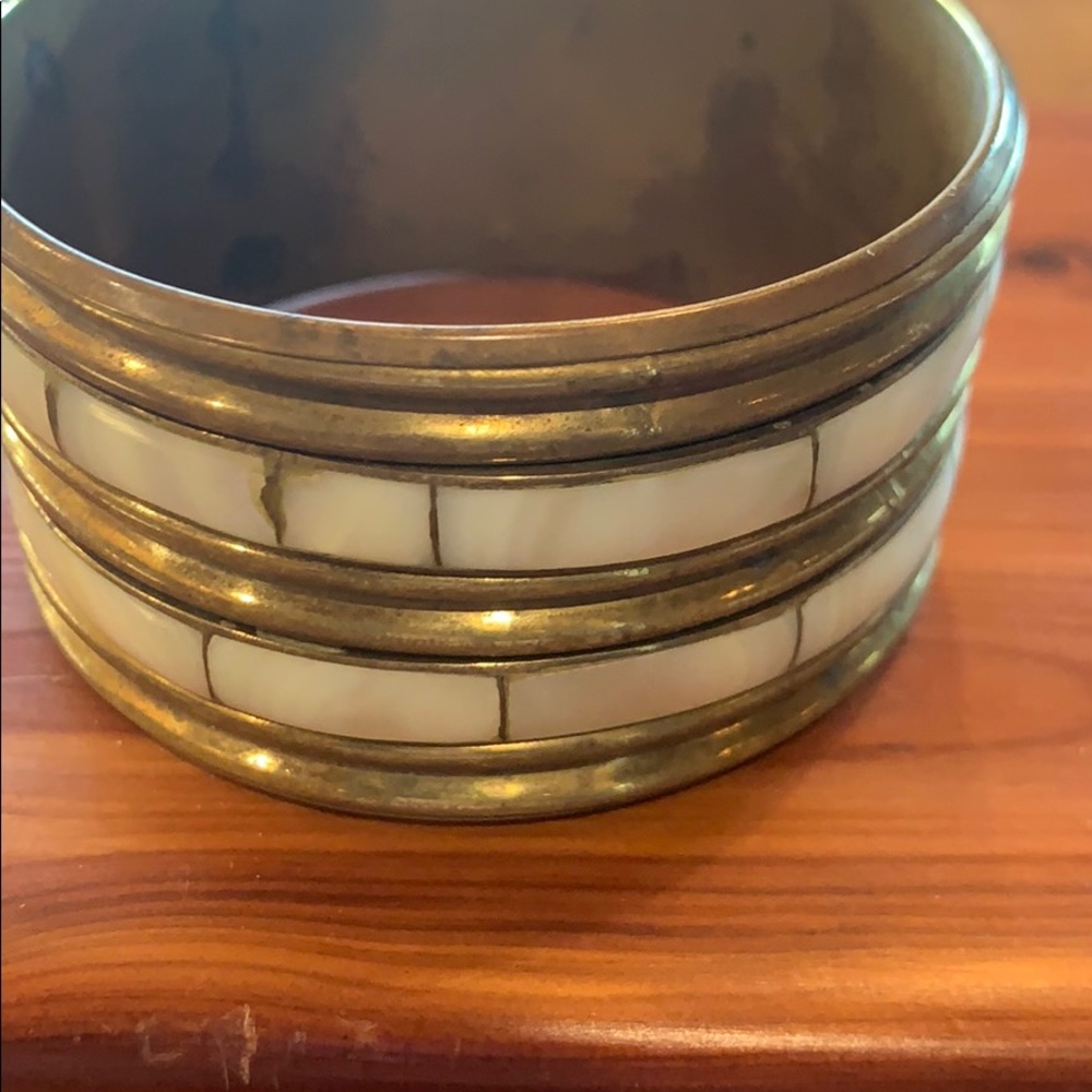 Mother of pearl inlay bracelet  vintage